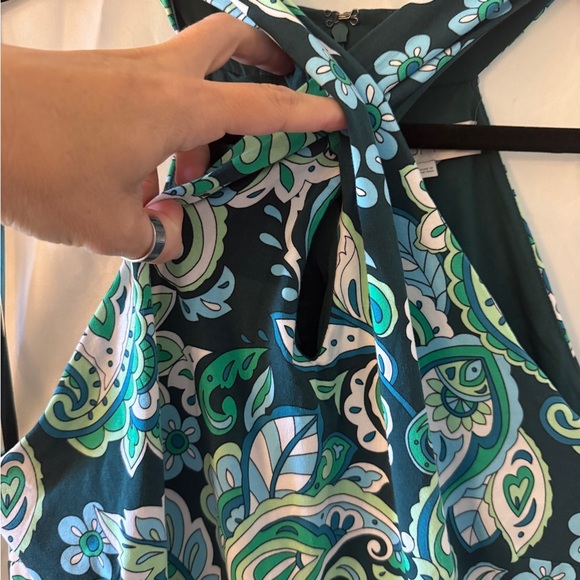 NWT Loft paisley Halter Midi Dress - Picture 4 of 9
